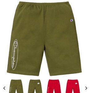 SUPREME x CHAMPION shorts size Small. NEW with tag